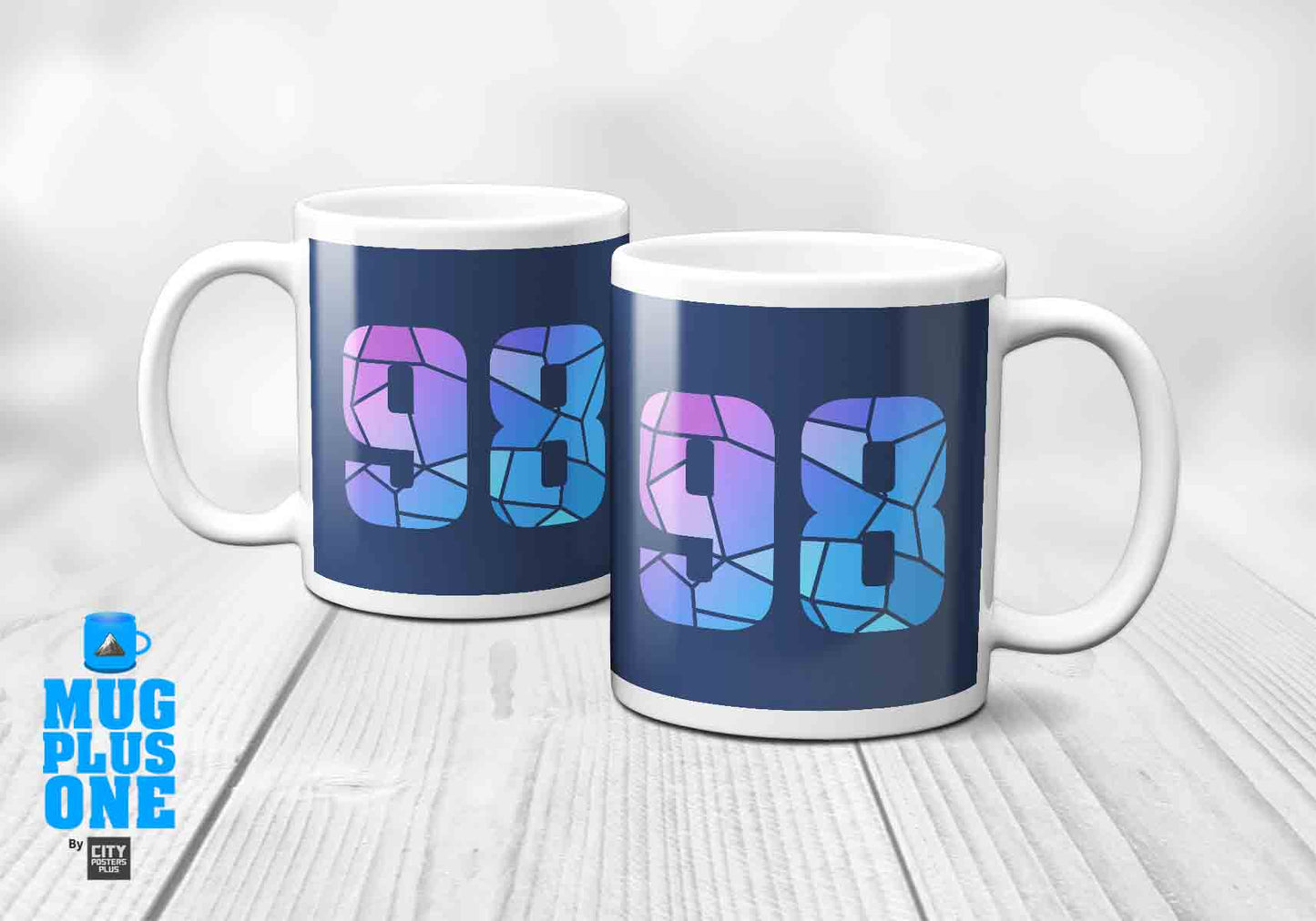98 Number Mug (Navy Blue)