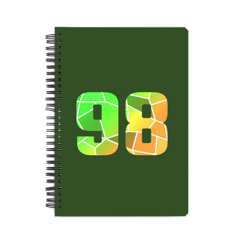 Notebook Plus One 98 Number Spiral Notebook (Olive Green)