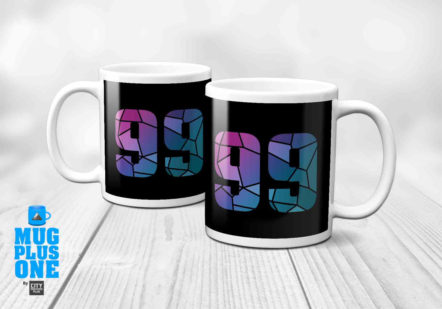 99 Number Mug (Black)