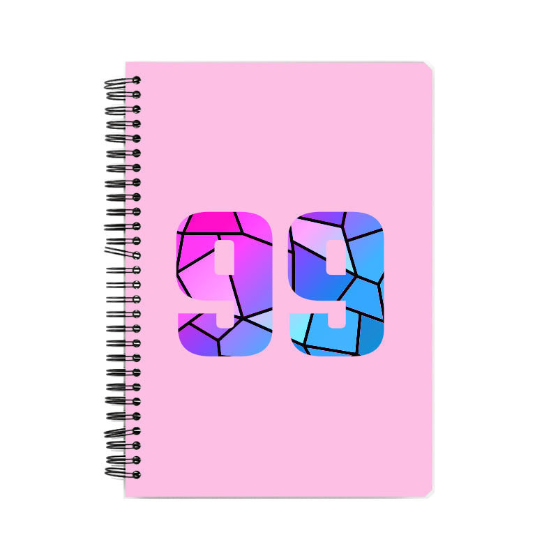 Notebook Plus One 99 Number Spiral Notebook (Light Pink)