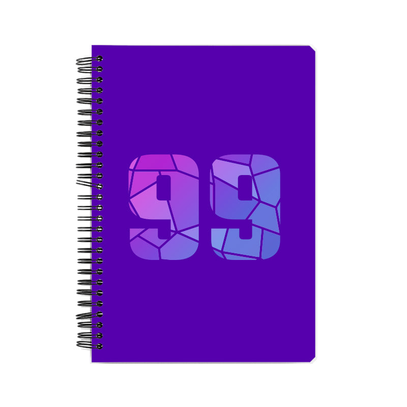 Notebook Plus One 99 Number Spiral Notebook (Purple)