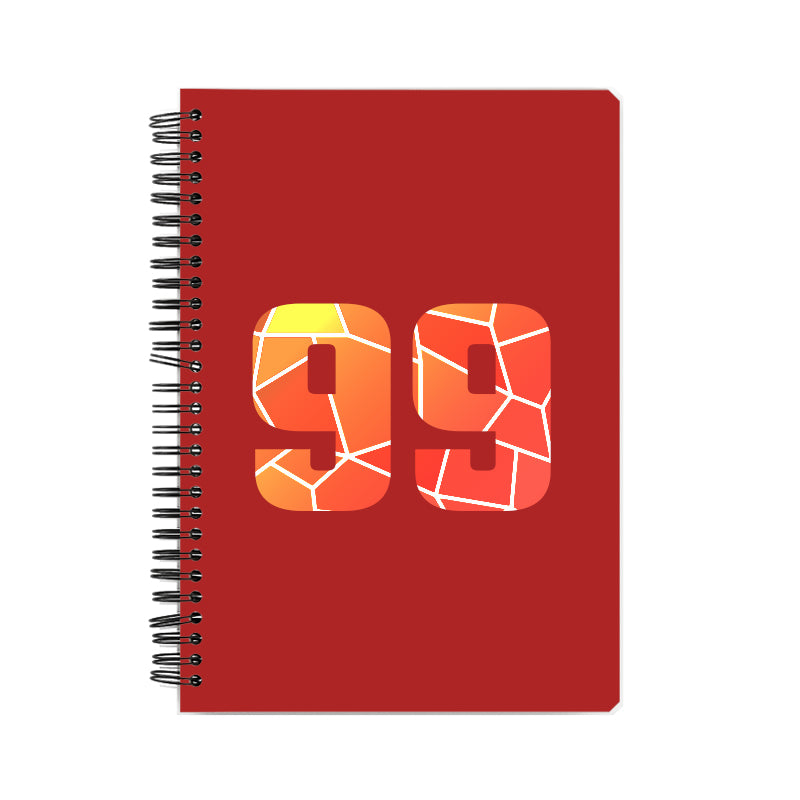 Notebook Plus One 99 Number Spiral Notebook (Red)