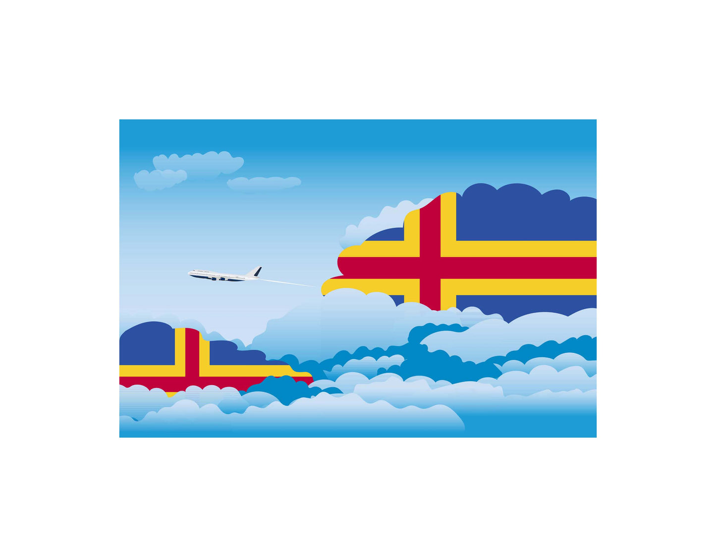 Aland Day Clouds Blankets & Throws | Soft Premium Blankets | City Posters Plus