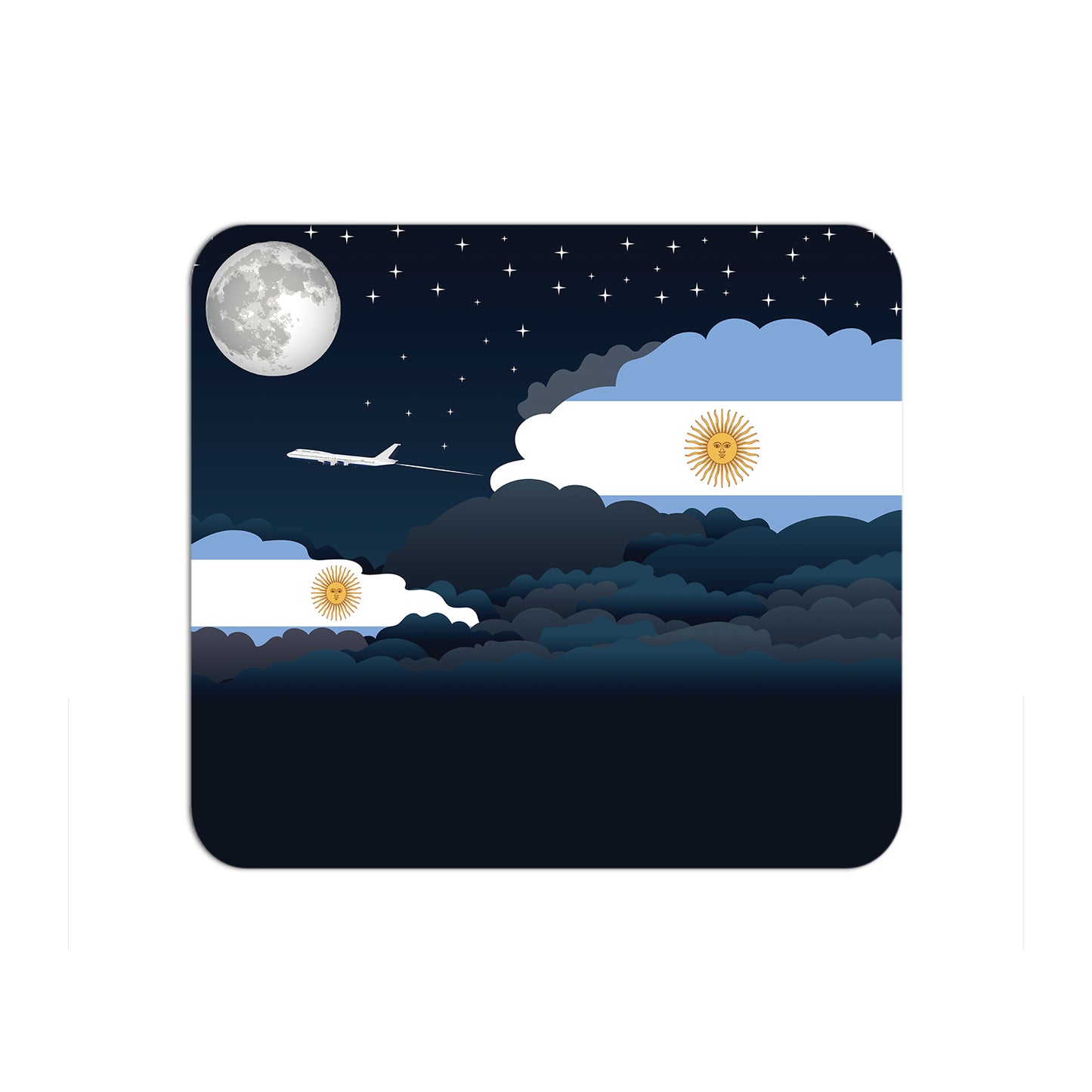 Argentina Airplane Airport Flight Night Clouds Mousepad