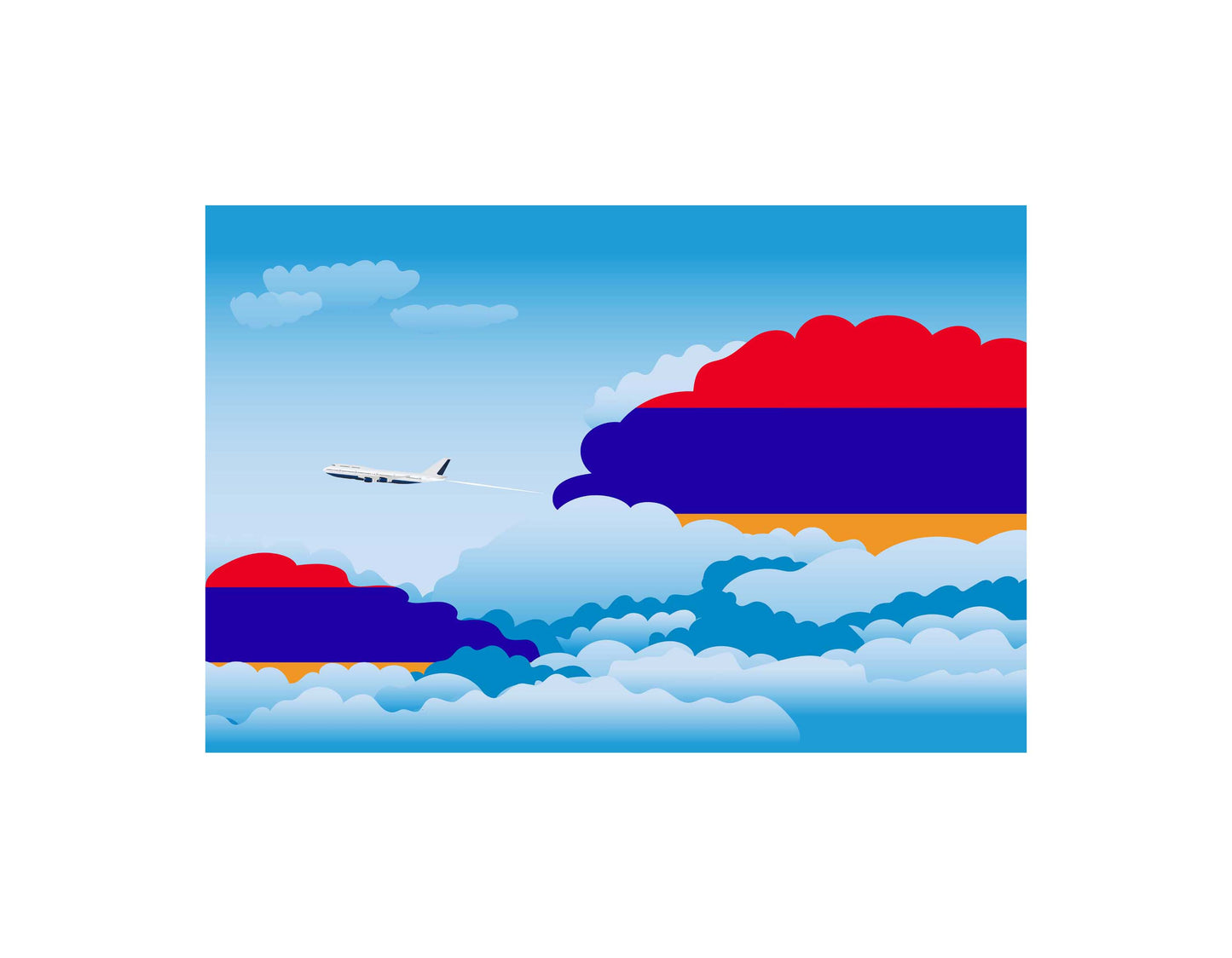 Armenia Day Clouds Blankets & Throws | Soft Premium Blankets | City Posters Plus