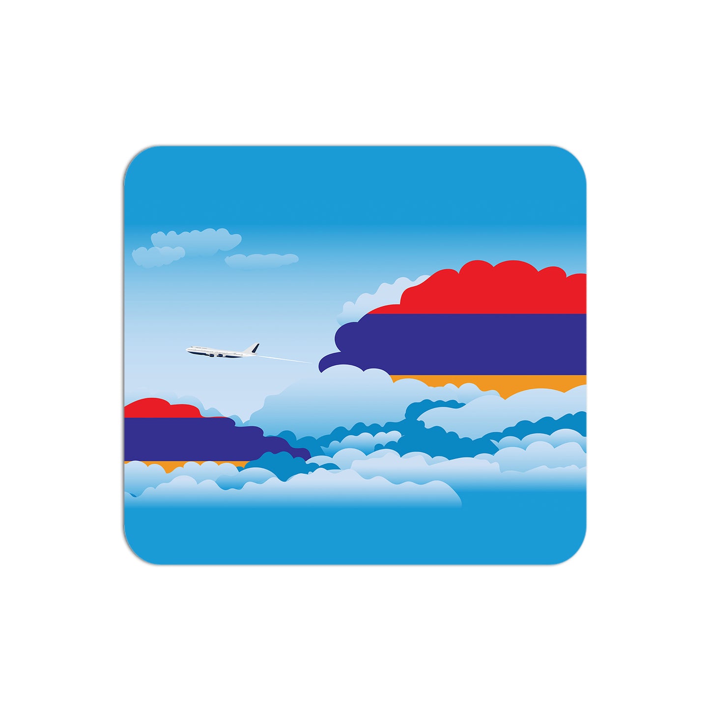 Armenia Airplane Airport Flight Day Clouds Mousepad