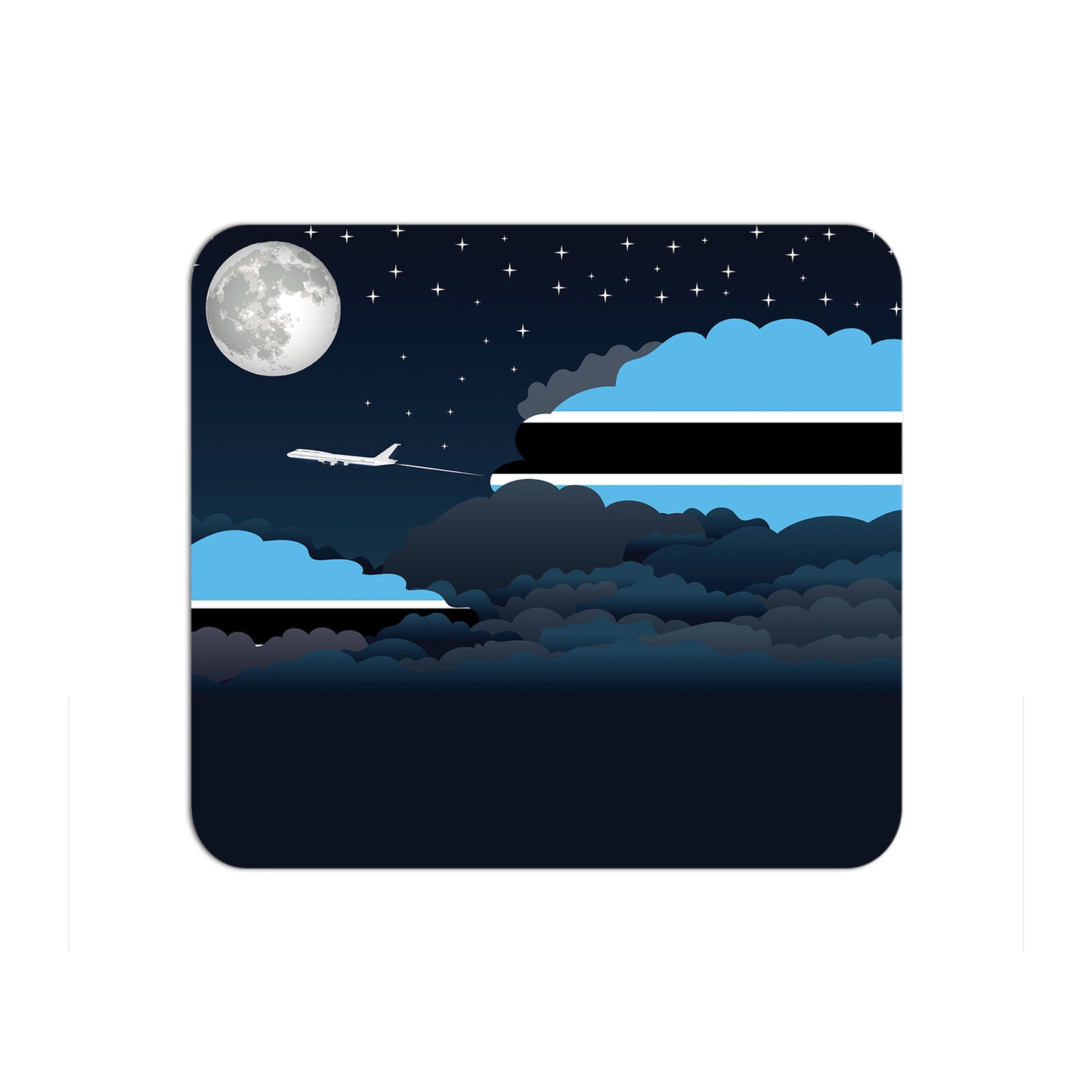 Botswana Airplane Airport Flight Night Clouds Mousepad