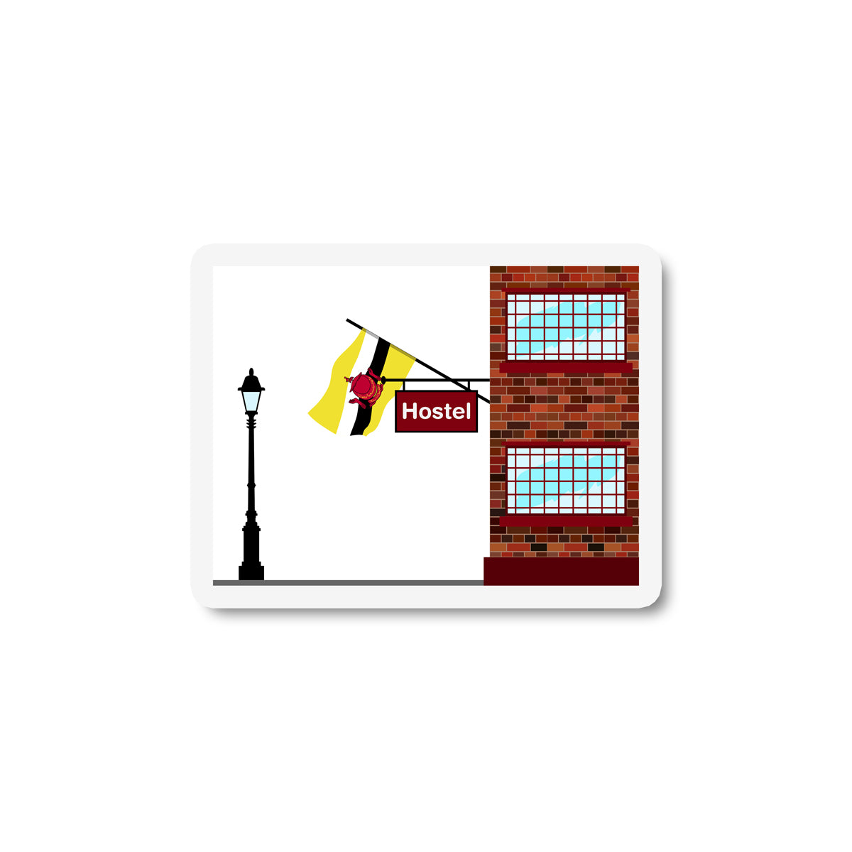 Brunei Hostels Sticker