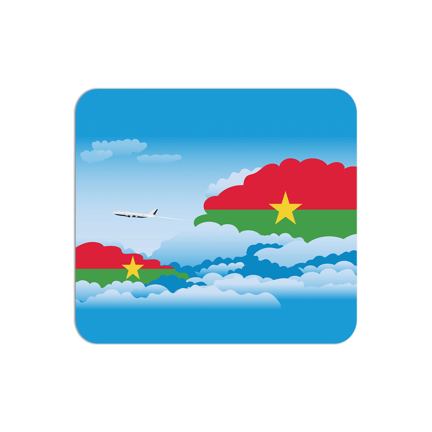 Burkina Faso Airplane Airport Flight Day Clouds Mousepad