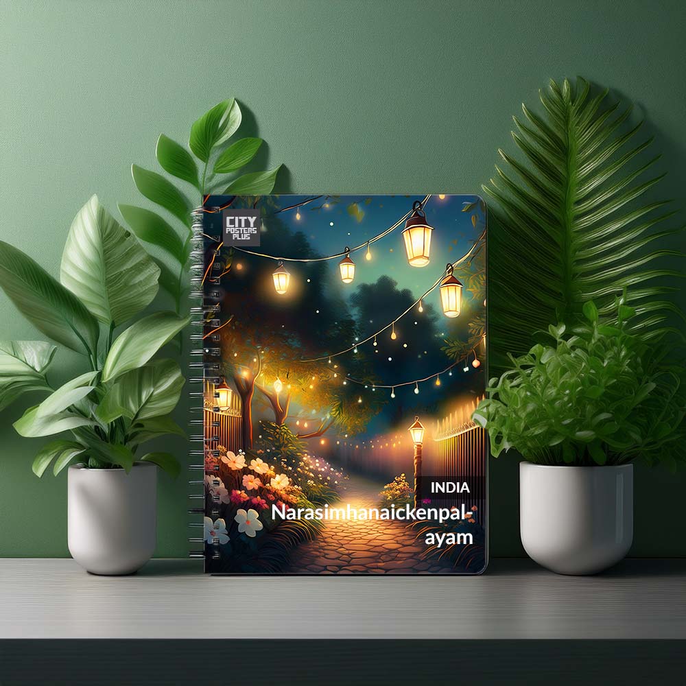 NarasimhanaickenpalayamIndia Spiral Notebook | Notebook Plus One by City Posters Plus