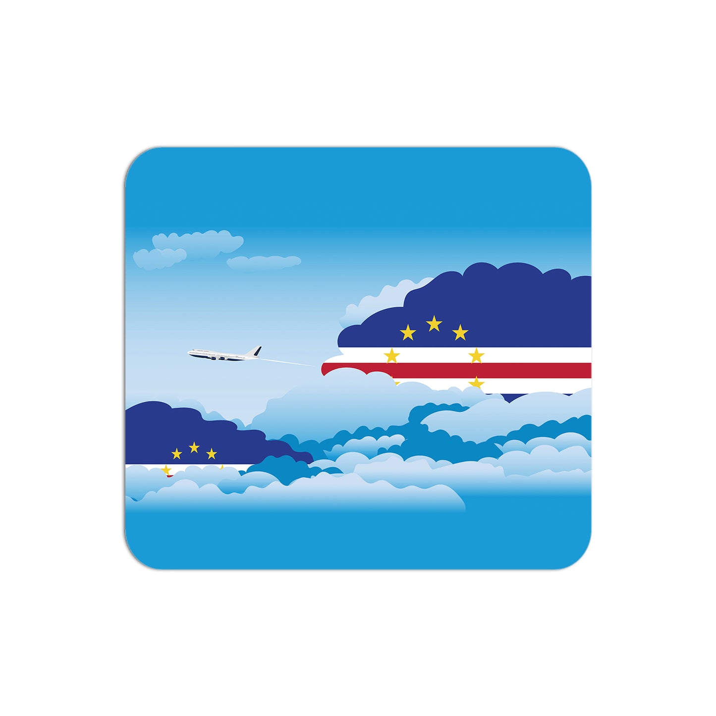 Cape Verde Airplane Airport Flight Day Clouds Mousepad
