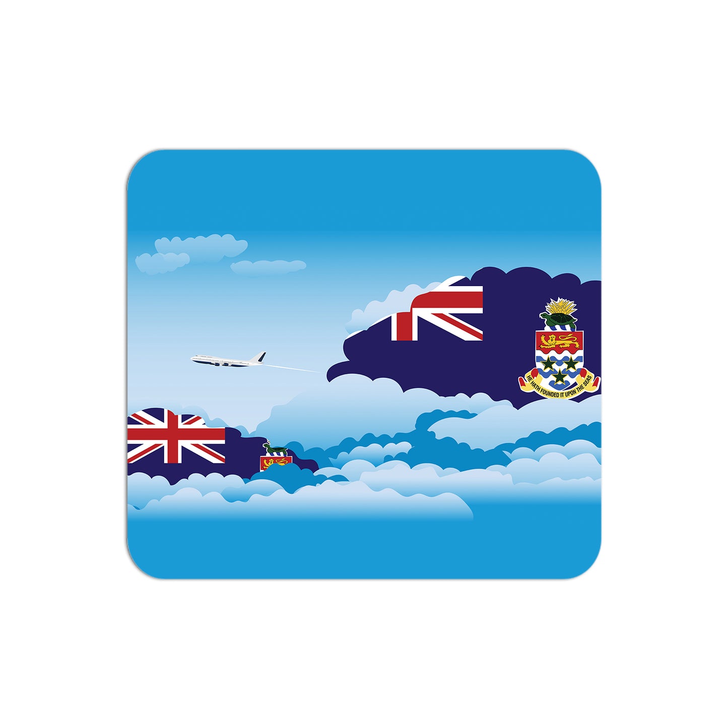 Cayman Islands Airplane Airport Flight Day Clouds Mousepad