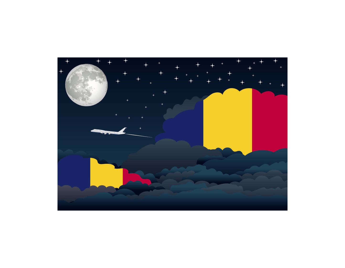 Chad Night Clouds Blankets & Throws | Premium Soft Blankets | City Posters Plus