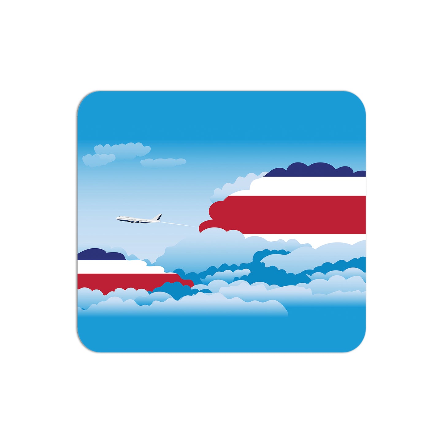 Costa Rica Airplane Airport Flight Day Clouds Mousepad