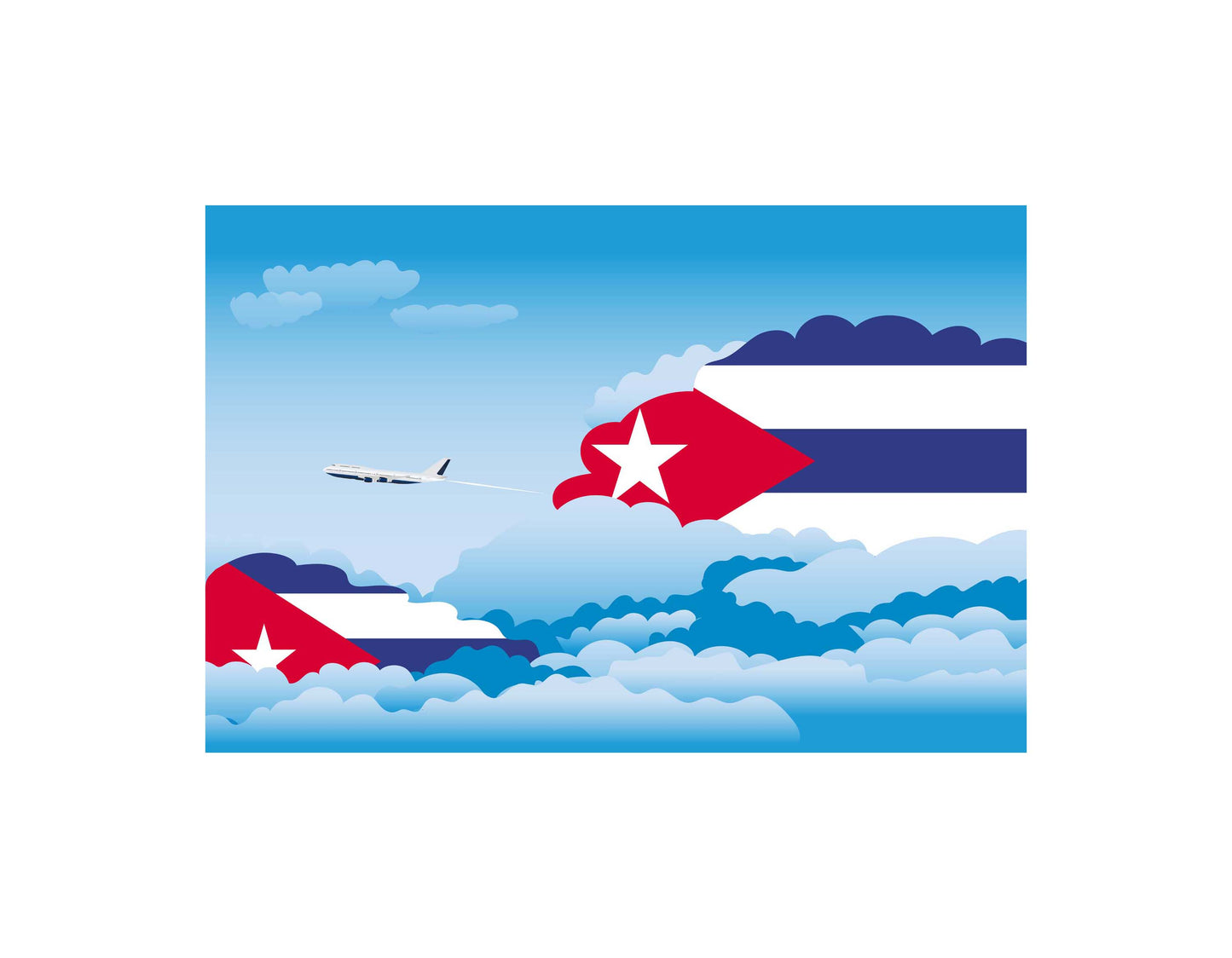 Cuba Day Clouds Blankets & Throws | Soft Premium Blankets | City Posters Plus