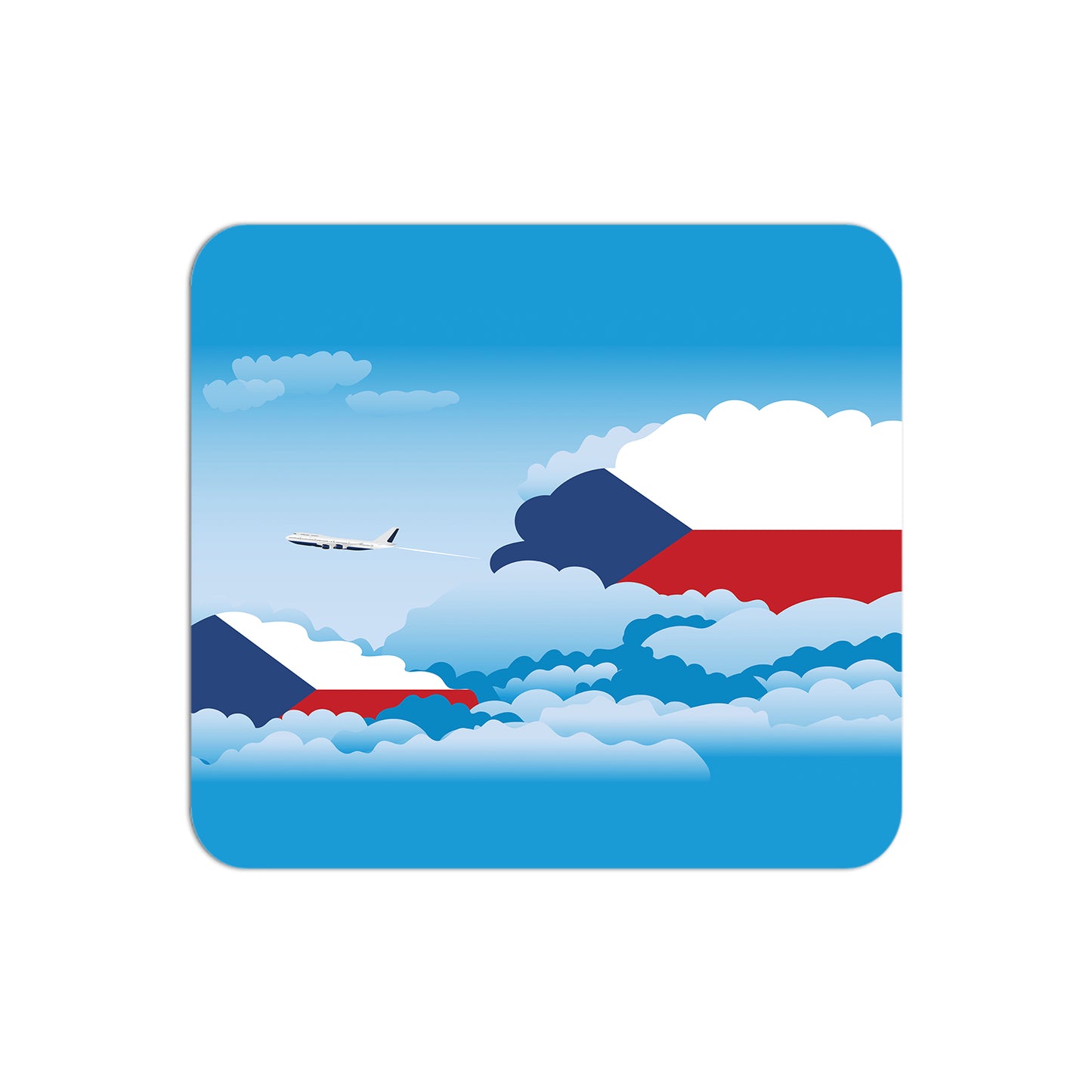 Czech Republic Airplane Airport Flight Day Clouds Mousepad