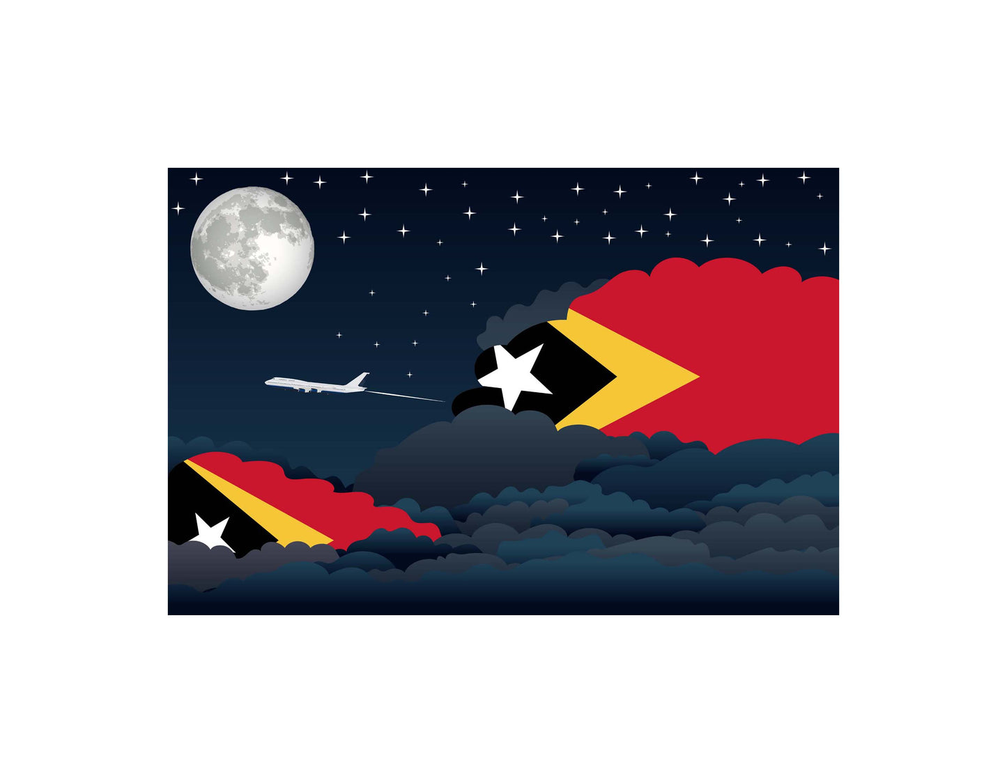 East Timor Night Clouds Blankets & Throws | Premium Soft Blankets | City Posters Plus
