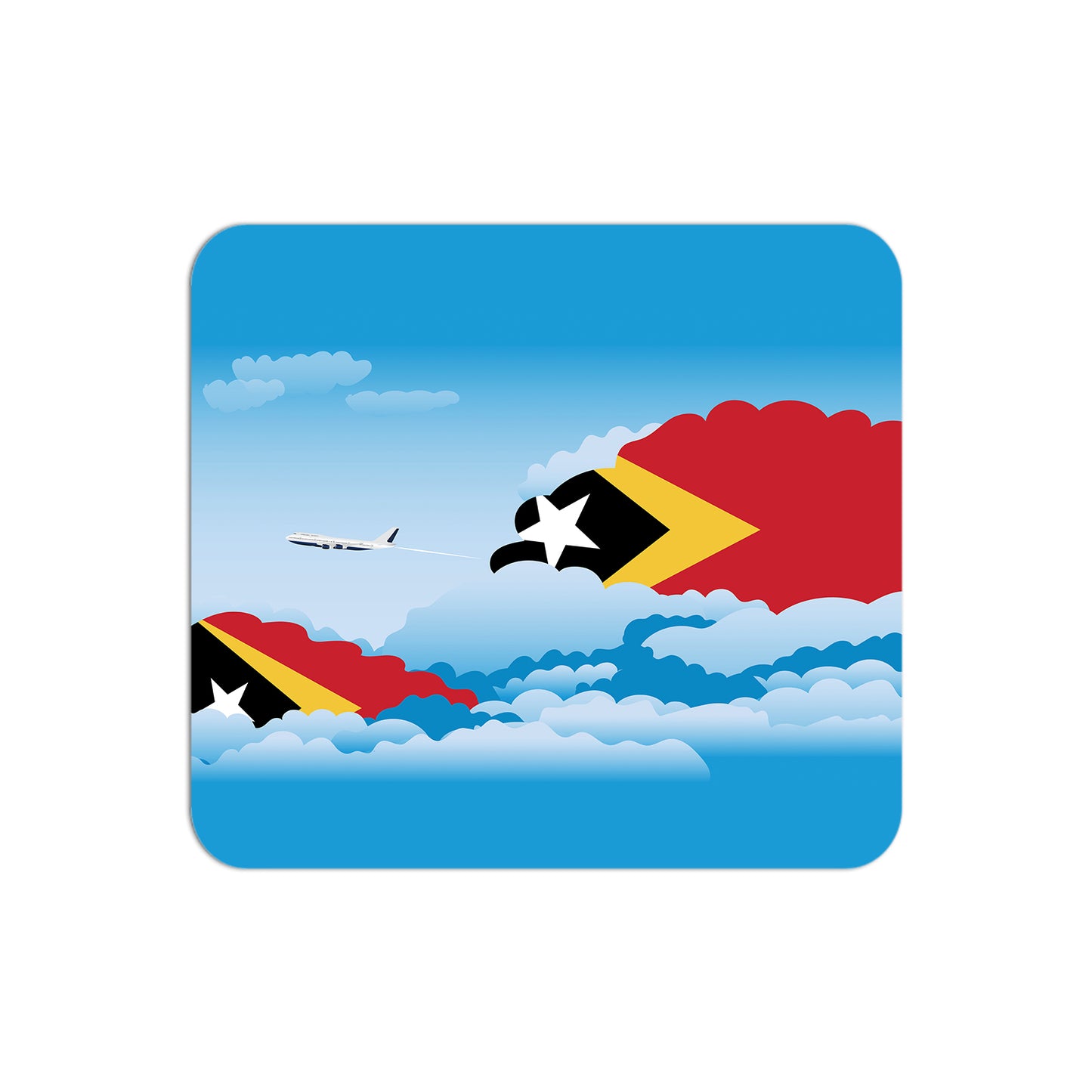 East Timor Airplane Airport Flight Day Clouds Mousepad