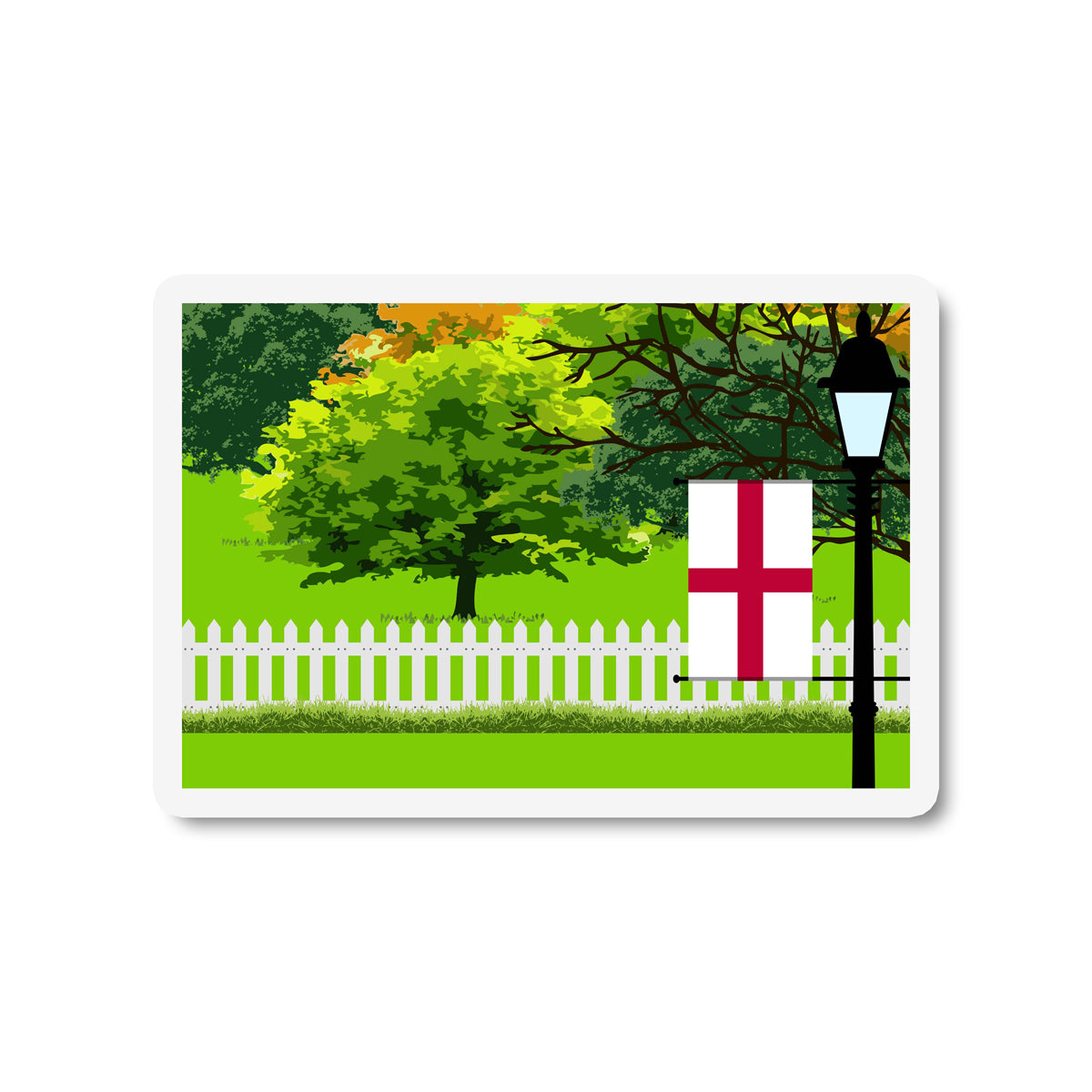 EnglTrees Street Lamp Fridge Magnet