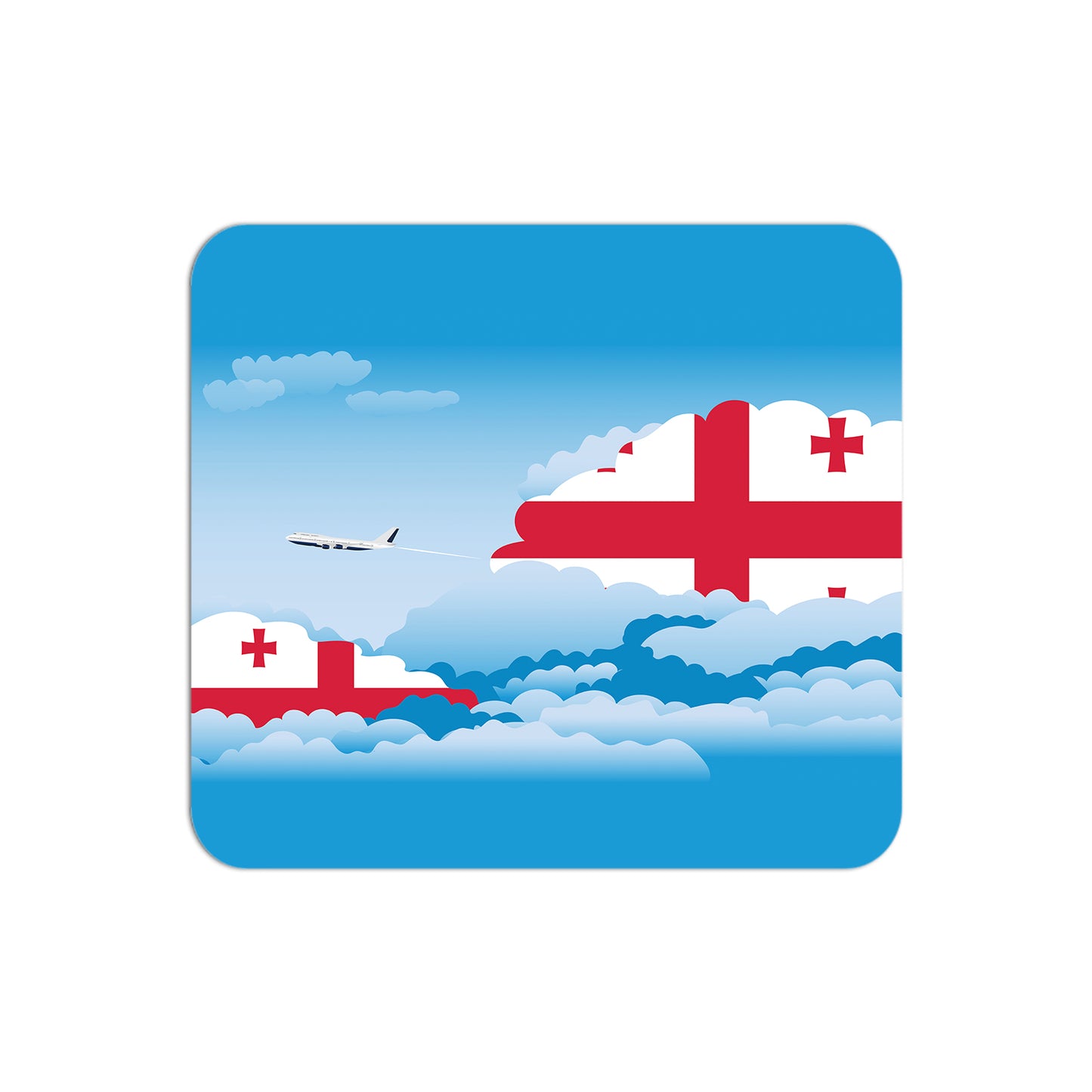 Georgia Airplane Airport Flight Day Clouds Mousepad