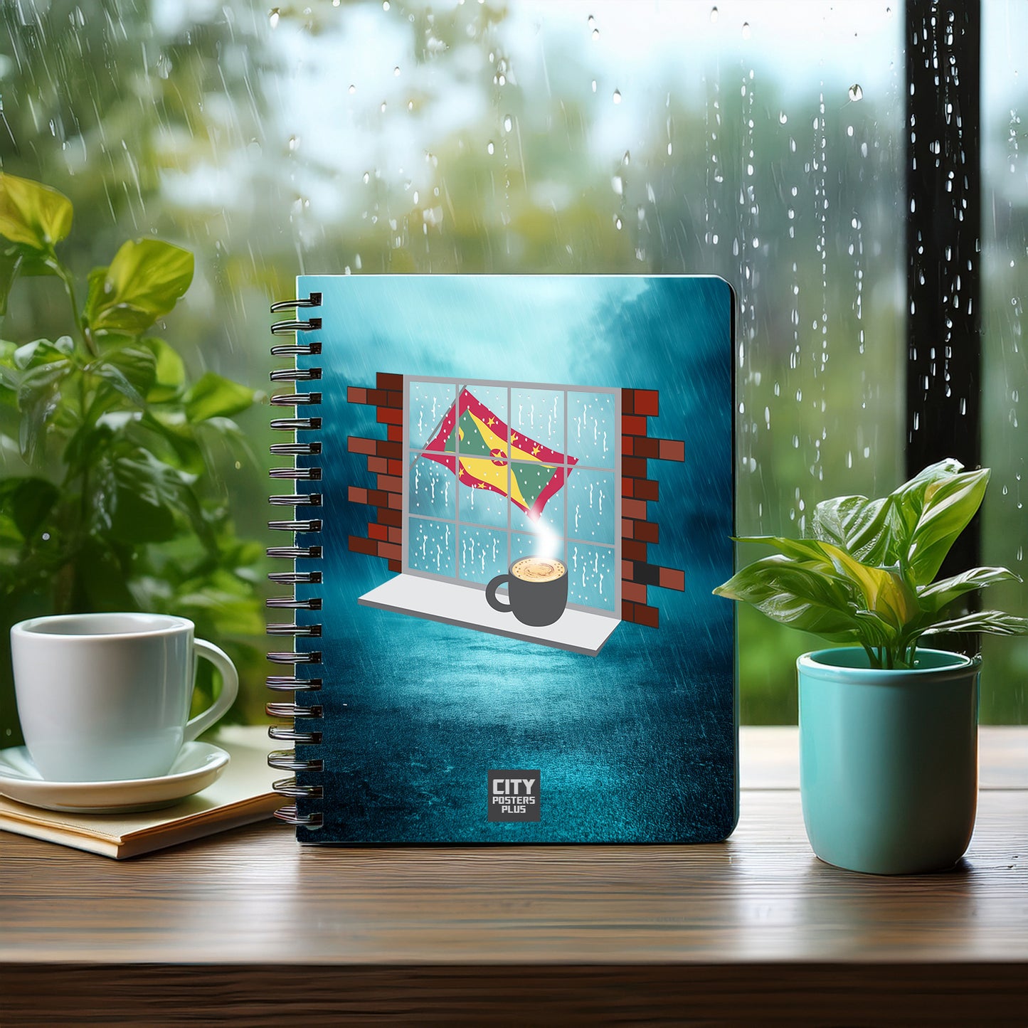 Grenada Coffee Rain Notebook