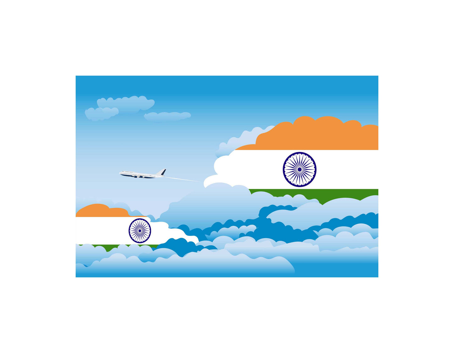 India Day Clouds Blankets & Throws | Soft Premium Blankets | City Posters Plus