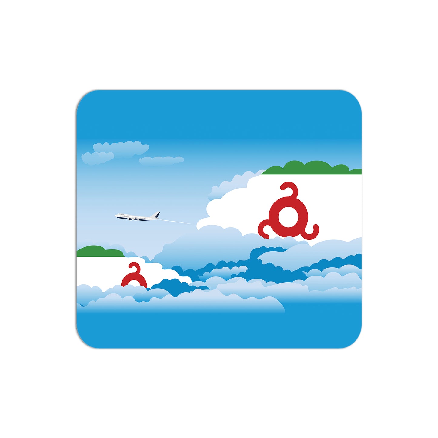 Ingushetia Airplane Airport Flight Day Clouds Mousepad