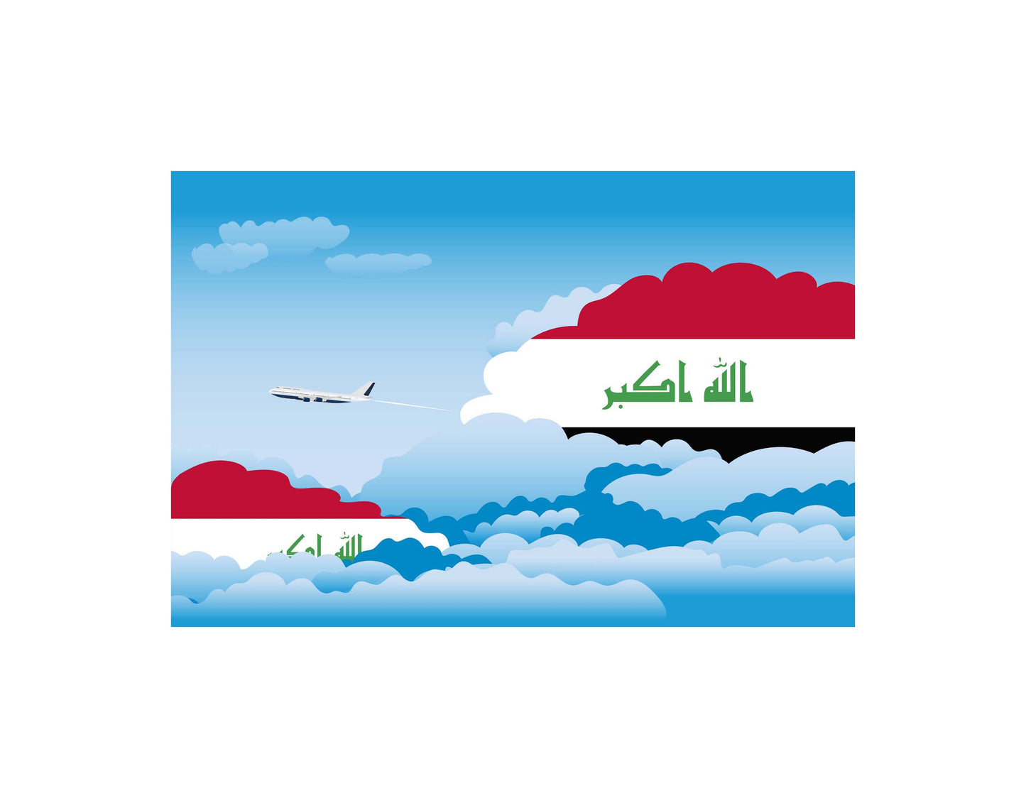 Iraq Day Clouds Blankets & Throws | Soft Premium Blankets | City Posters Plus