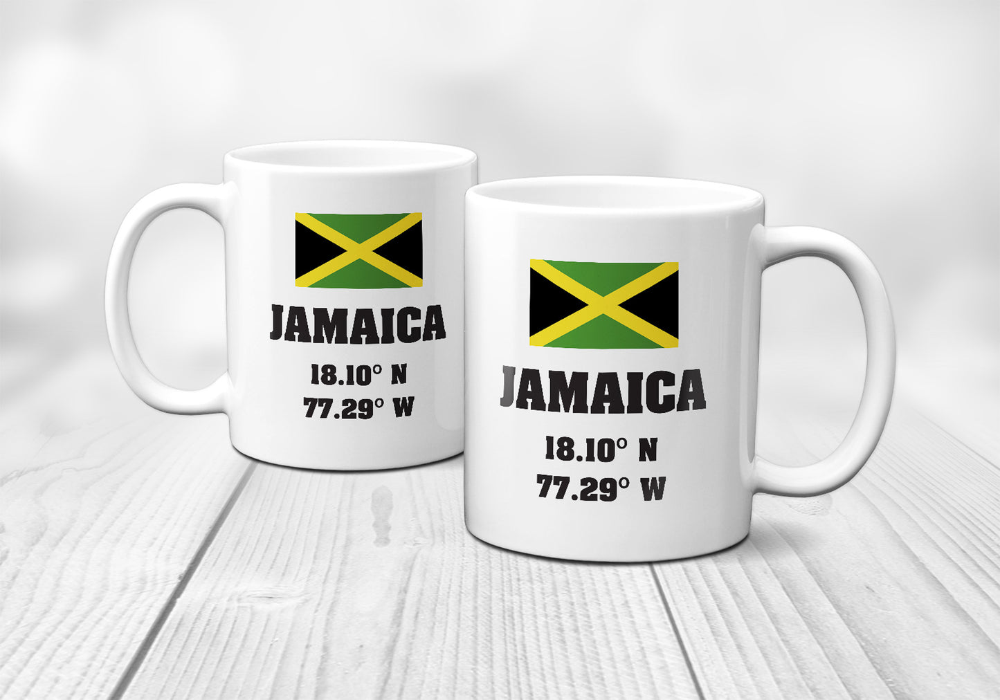 Jamaica Laitutude Longitude Mug