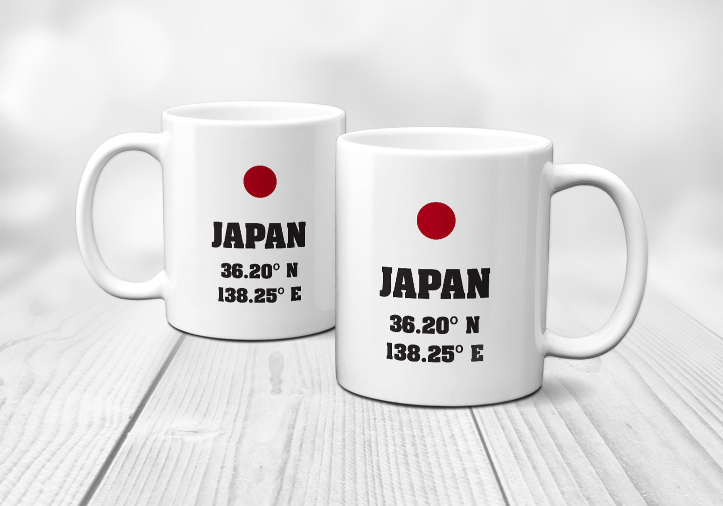 Japan Laitutude Longitude Mug