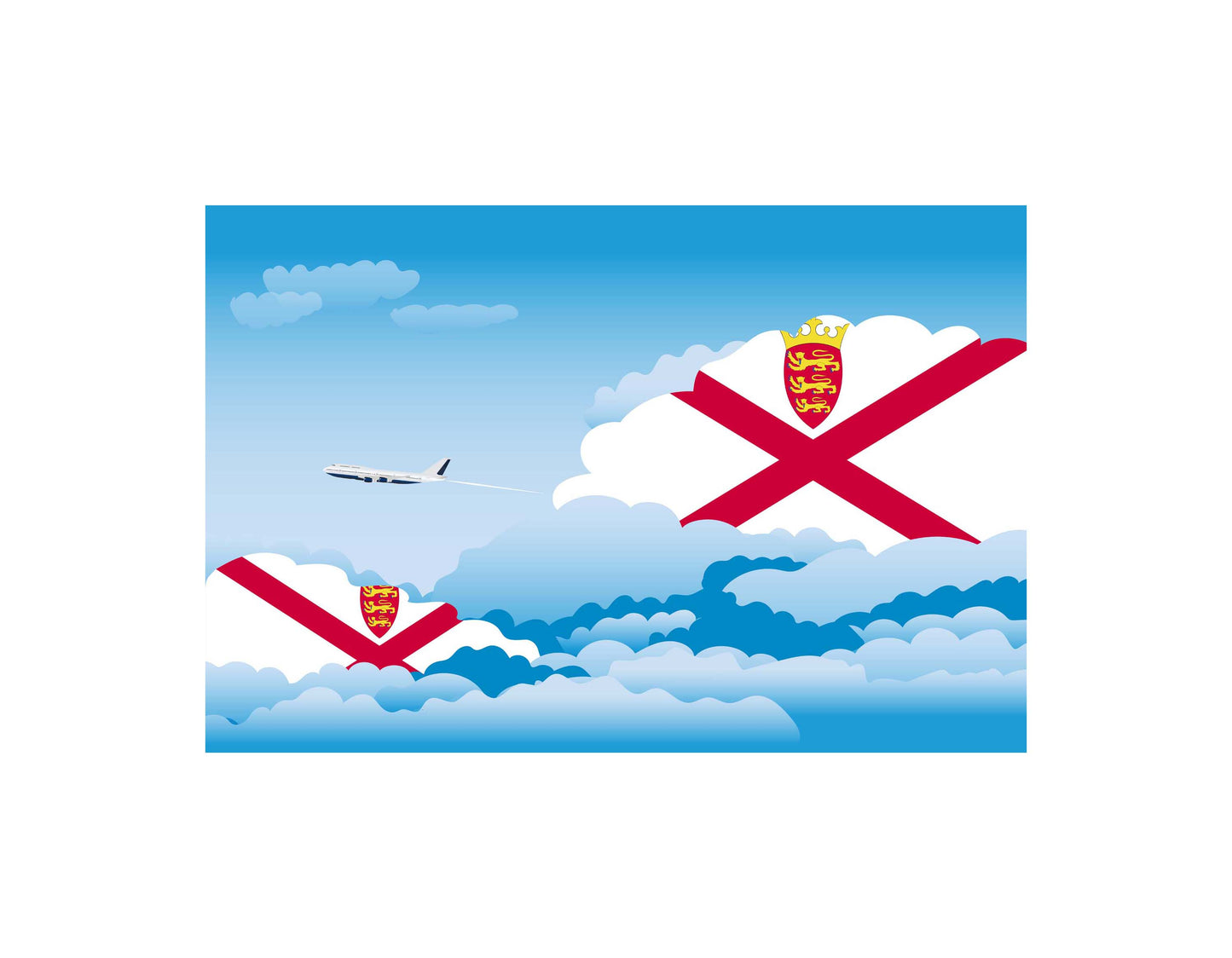 Jersey Day Clouds Blankets & Throws | Soft Premium Blankets | City Posters Plus