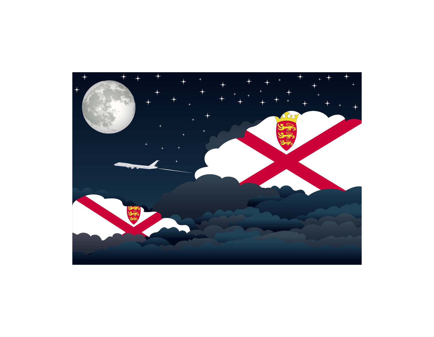 Jersey Night Clouds Blankets & Throws | Premium Soft Blankets | City Posters Plus