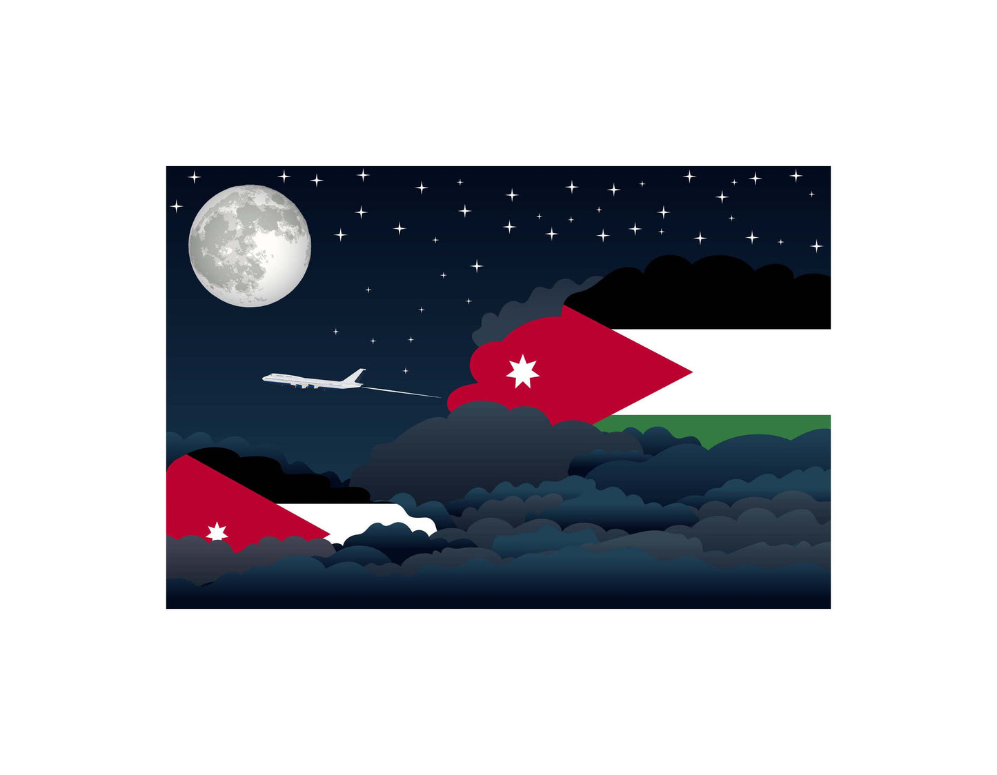Jordan Night Clouds Blankets & Throws | Premium Soft Blankets | City Posters Plus