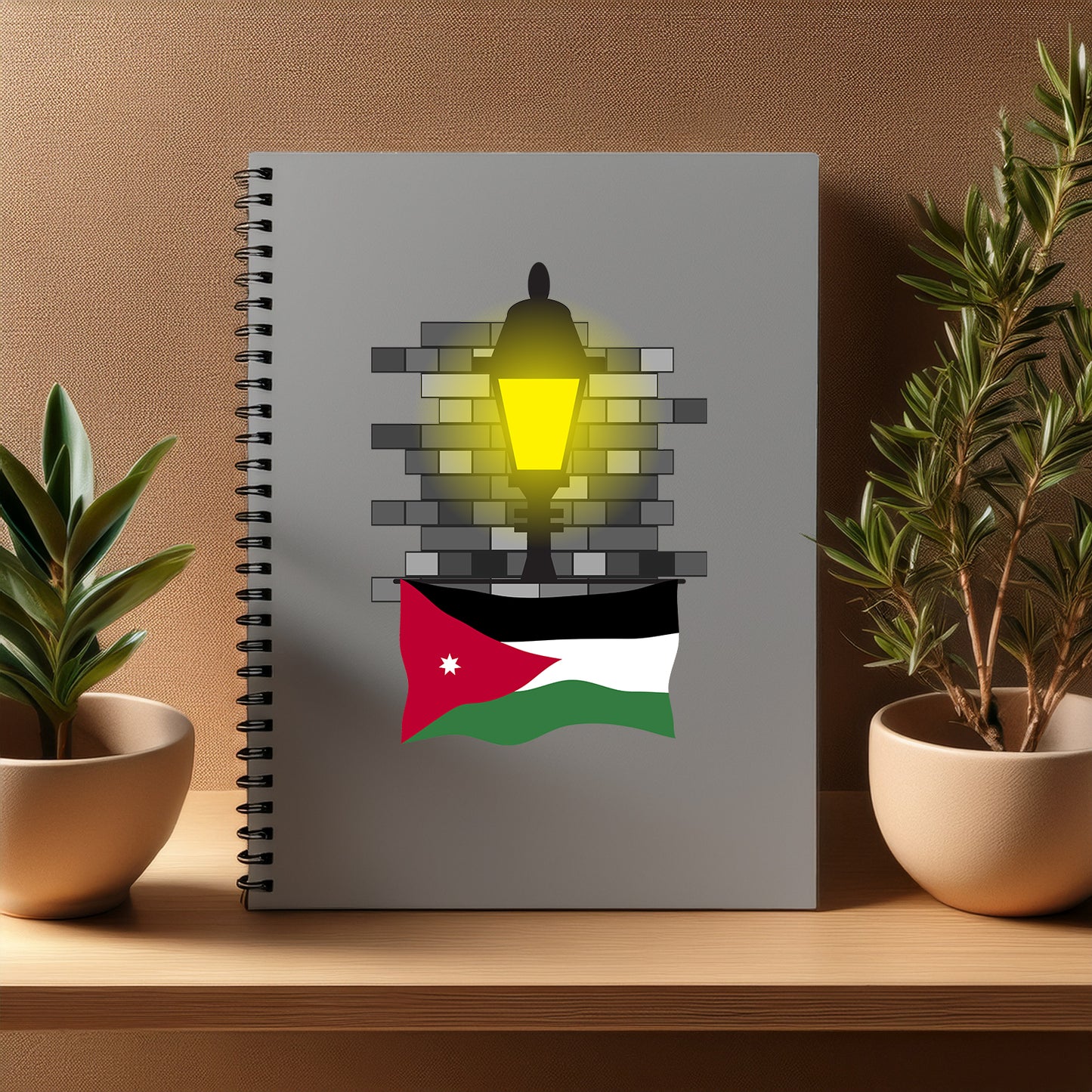 Jordan Street Lamp Bricks Notebook