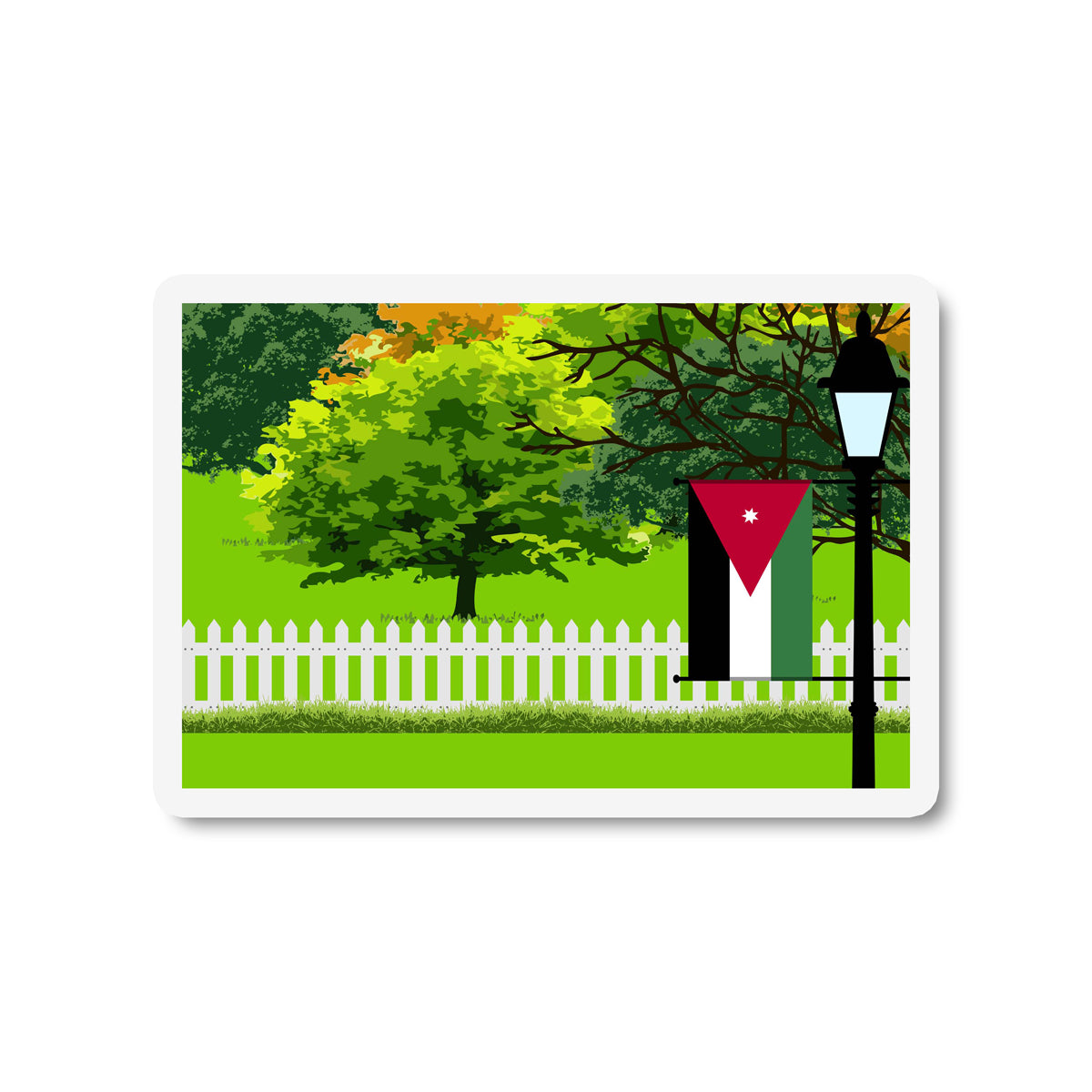 Jordan Trees Street Lamp Fridge Magnet