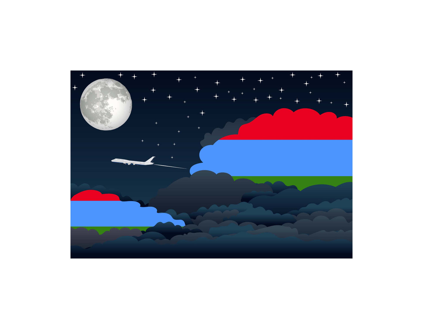 Karelia Night Clouds Blankets & Throws | Premium Soft Blankets | City Posters Plus