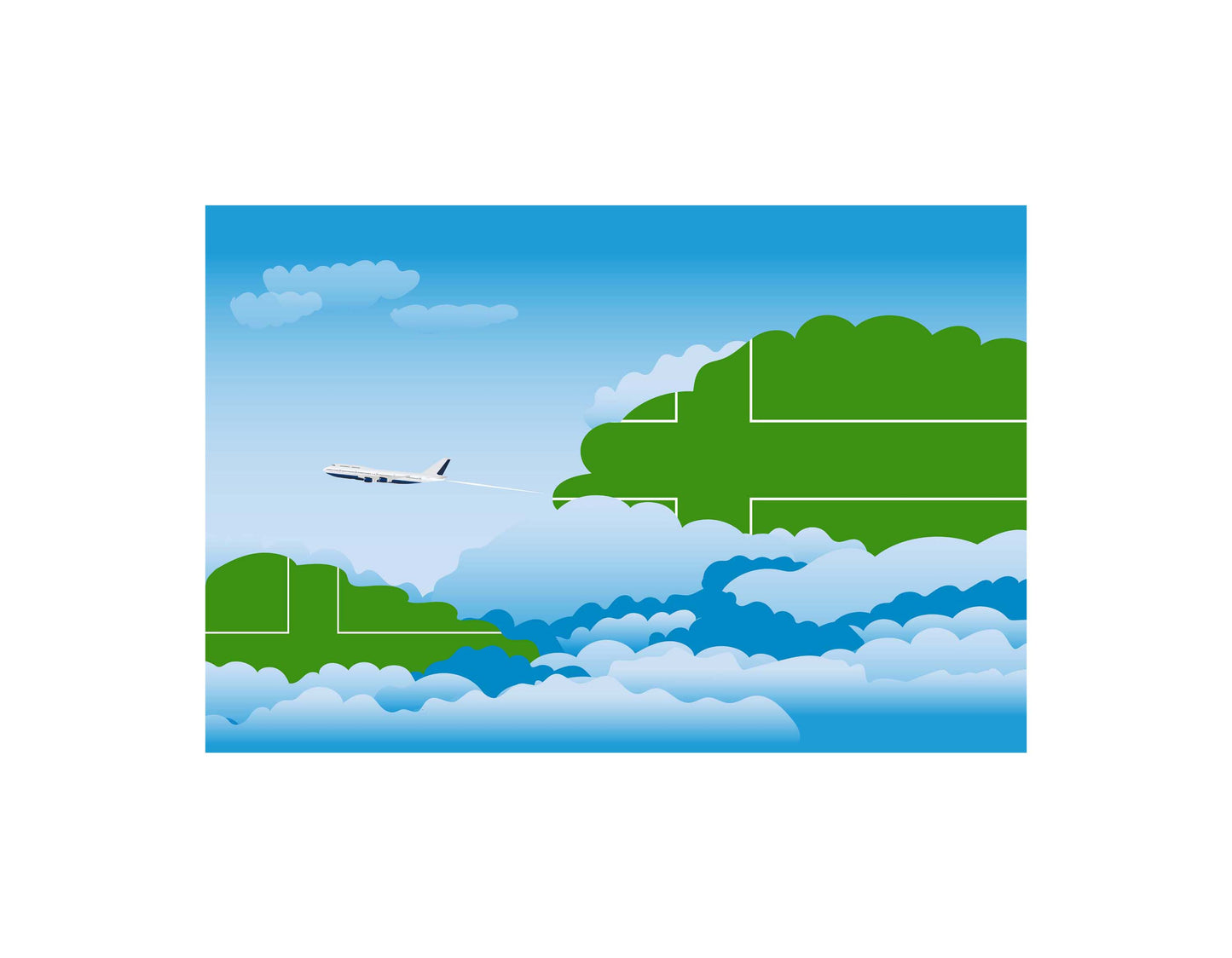 Ladonia Day Clouds Blankets & Throws | Soft Premium Blankets | City Posters Plus