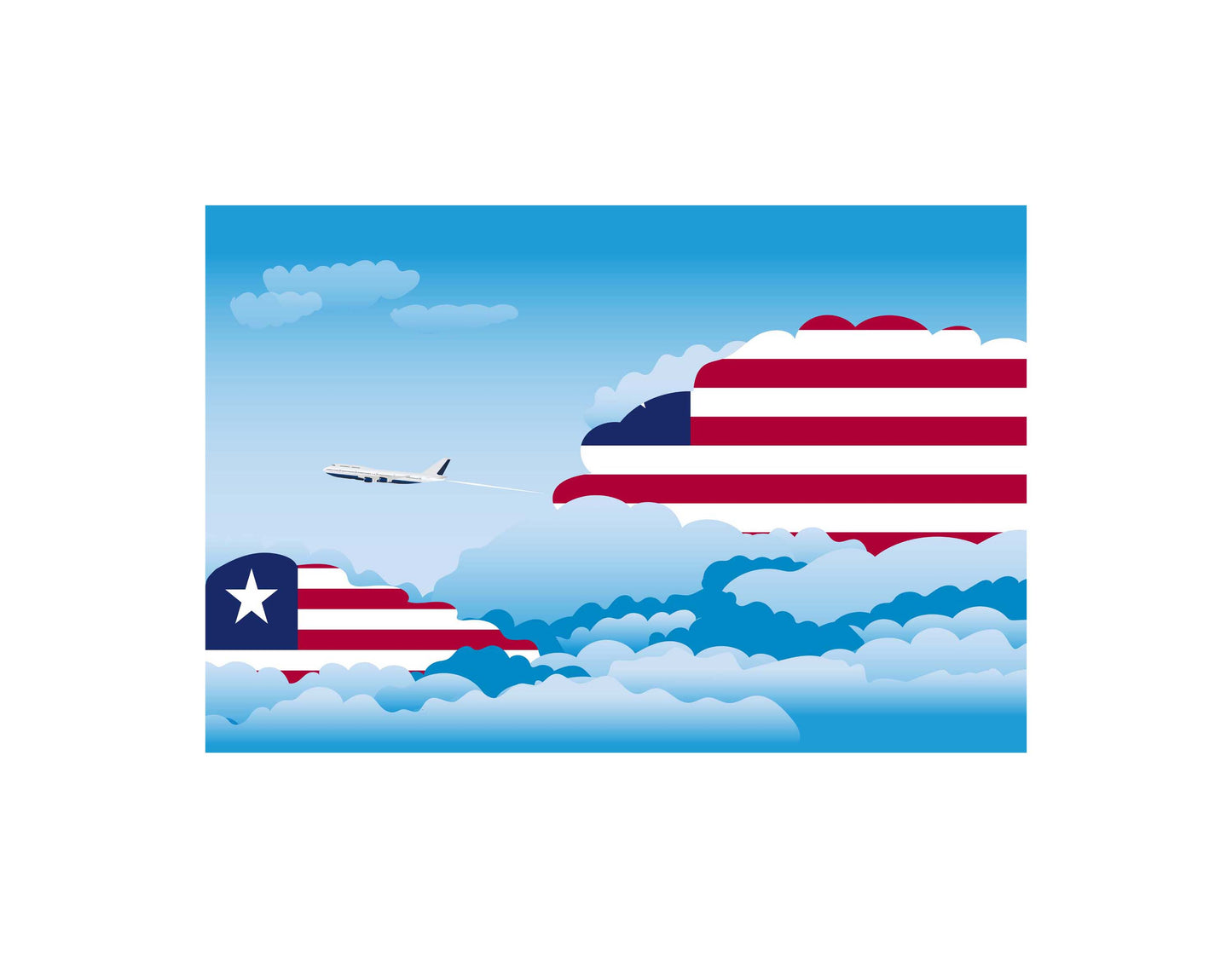 Liberia Day Clouds Blankets & Throws | Soft Premium Blankets | City Posters Plus