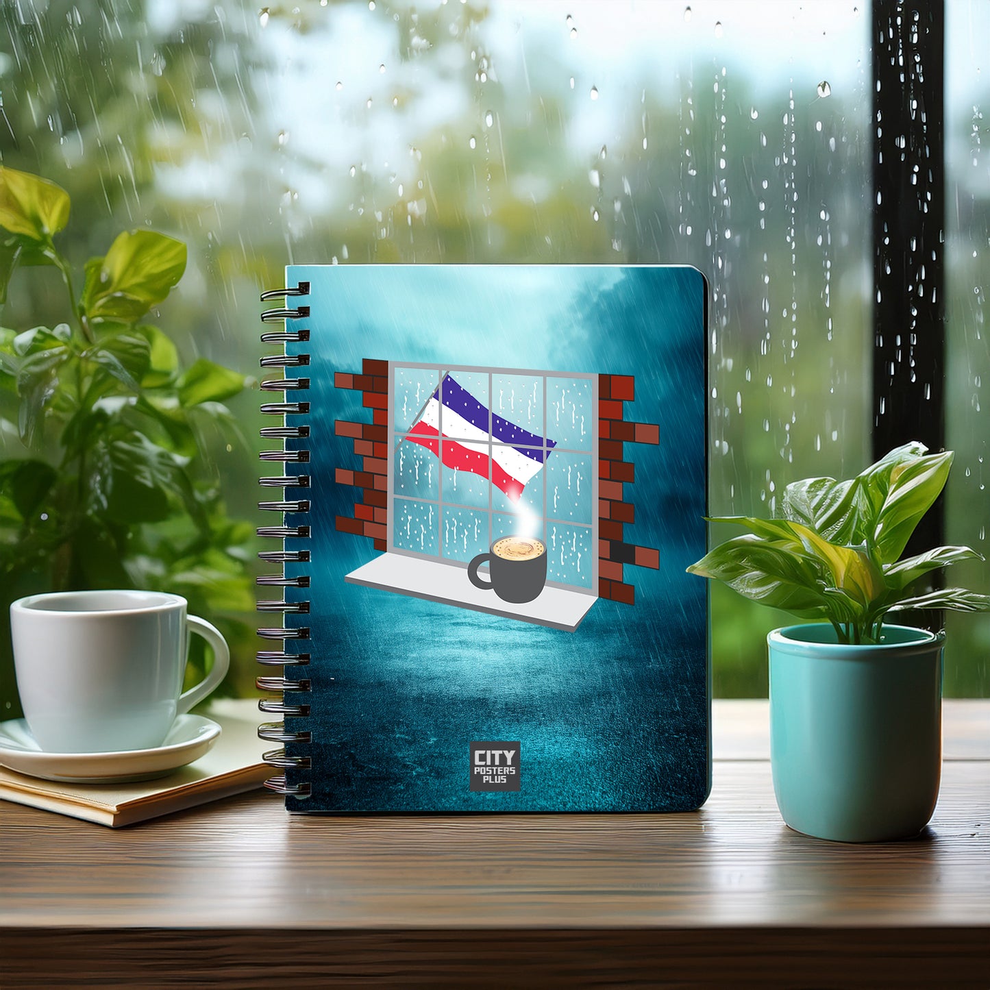 Los Altos Coffee Rain Notebook