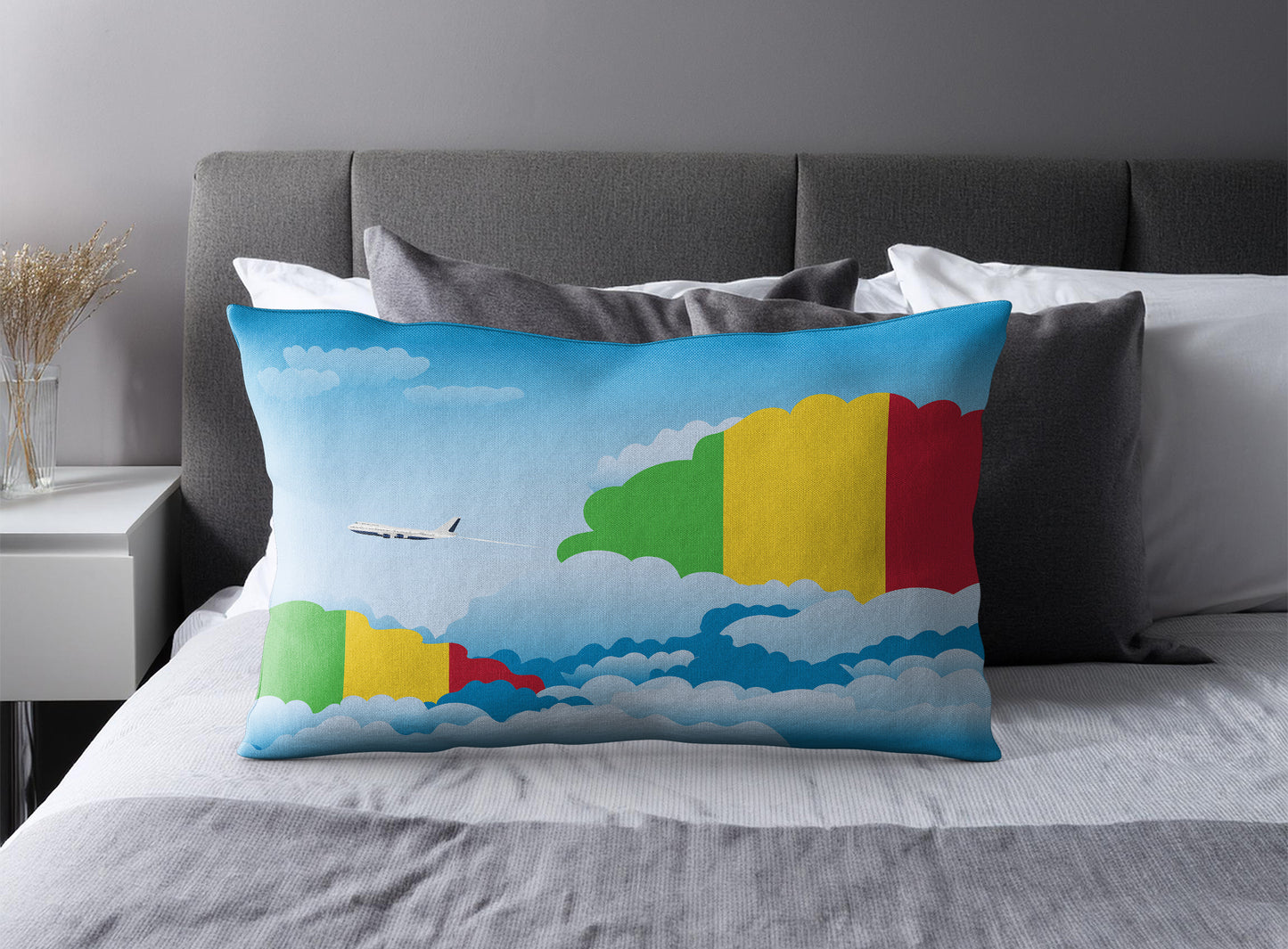 Mali World Airplane Day Clouds Square & Rectangle Pillow Cases | Aviation Decorative Pillow Covers