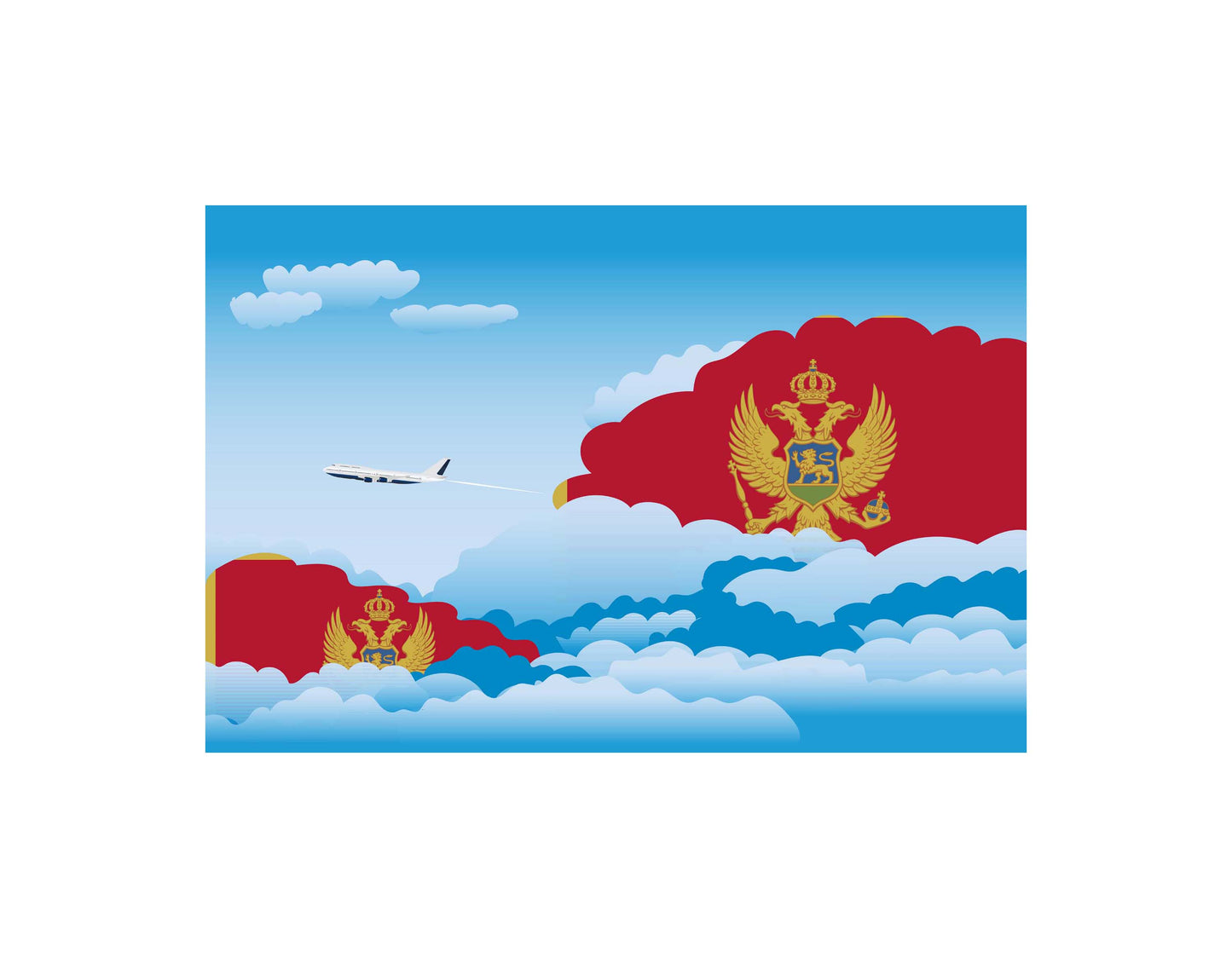 Montenegro Day Clouds Blankets & Throws | Soft Premium Blankets | City Posters Plus