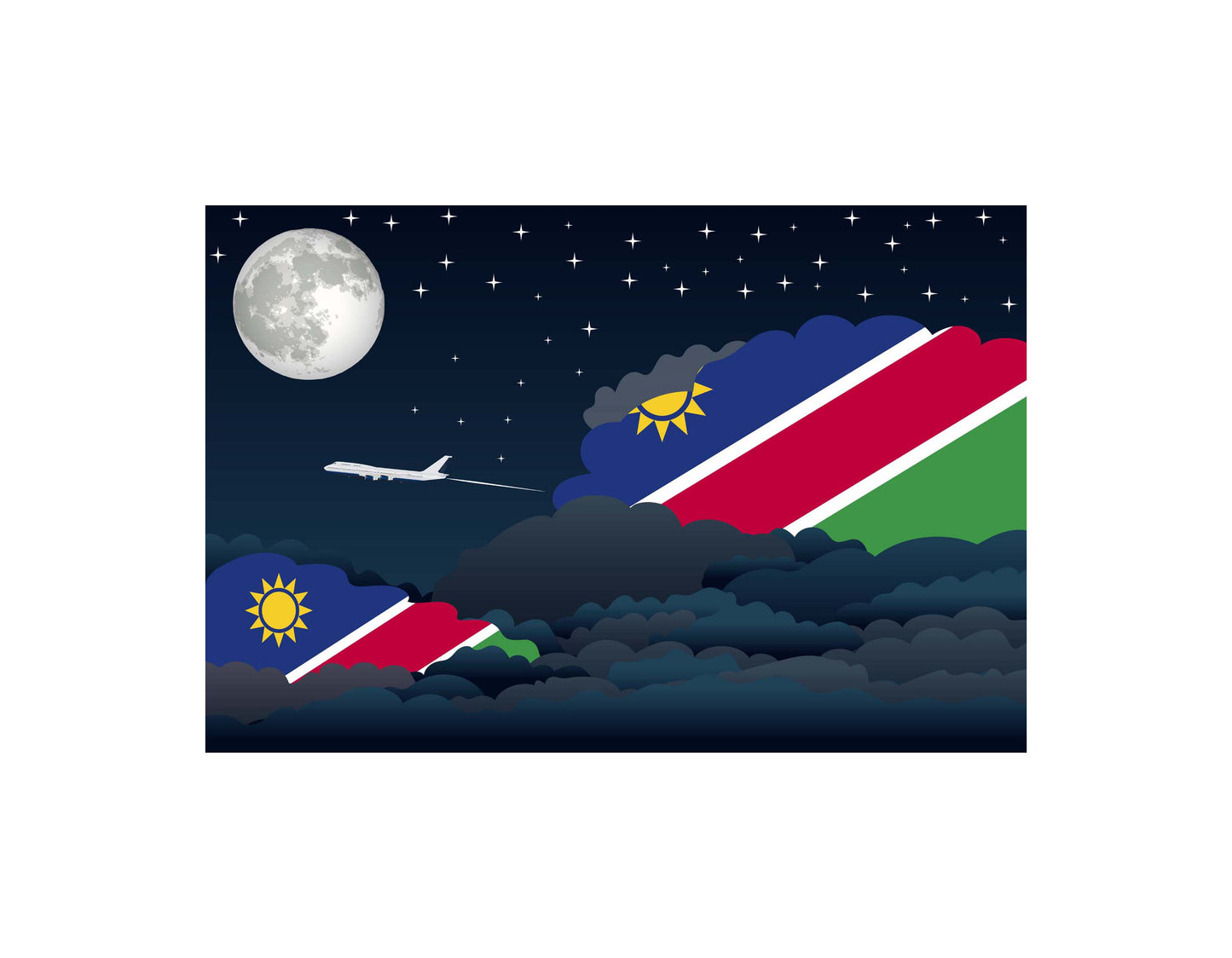 Namibia Night Clouds Blankets & Throws | Premium Soft Blankets | City Posters Plus