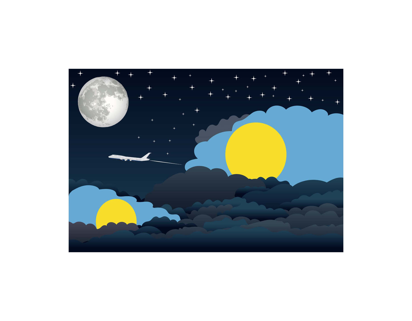 Palau Night Clouds Blankets & Throws | Premium Soft Blankets | City Posters Plus
