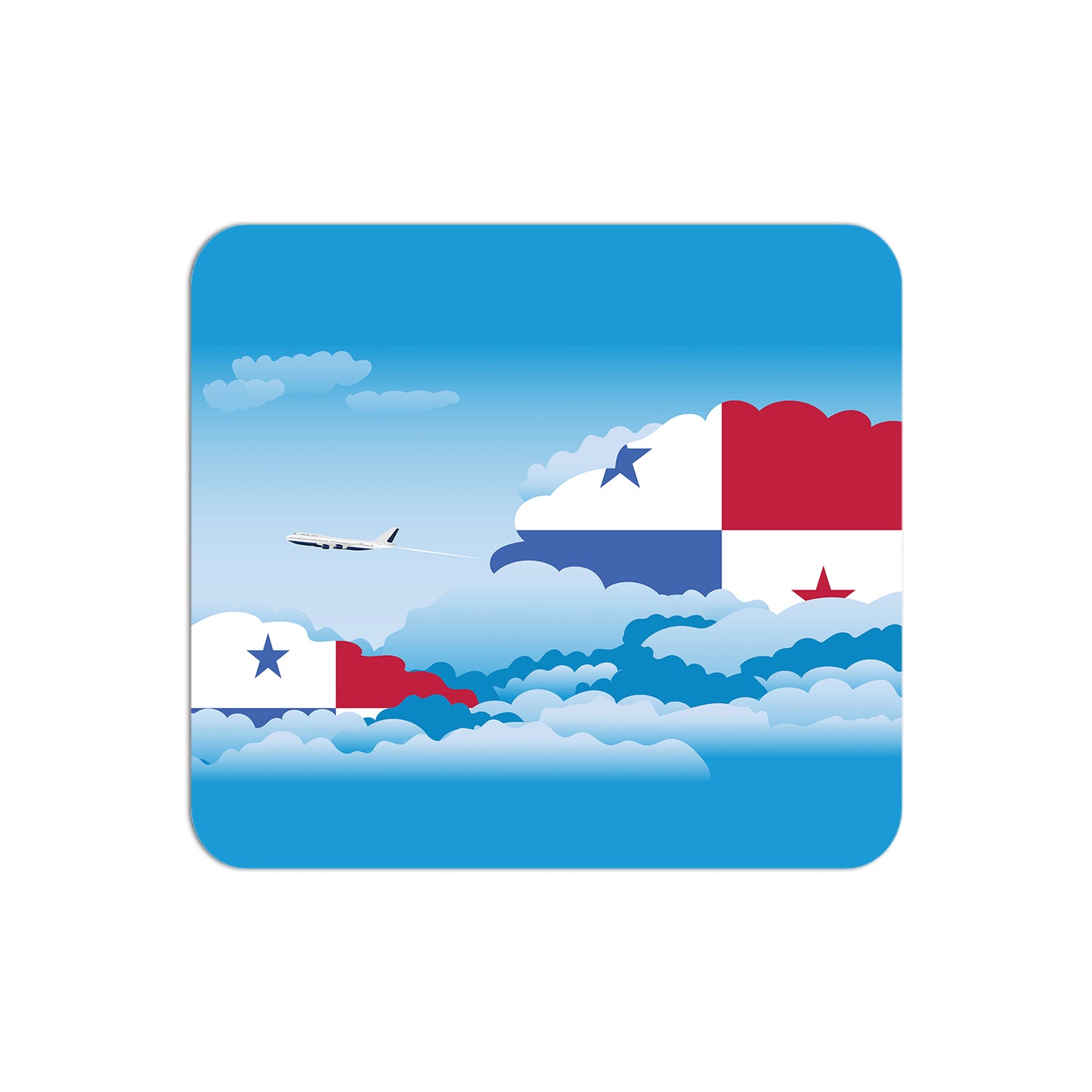 Panama Airplane Airport Flight Day Clouds Mousepad