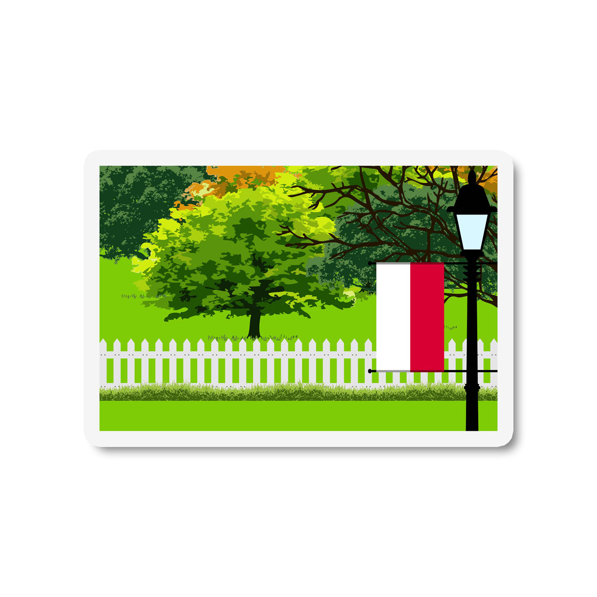 PolTrees Street Lamp Fridge Magnet