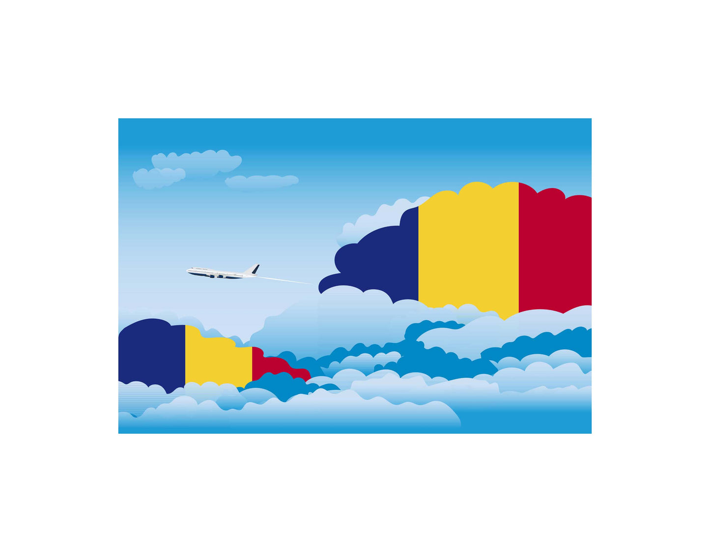 Romania Day Clouds Blankets & Throws | Soft Premium Blankets | City Posters Plus