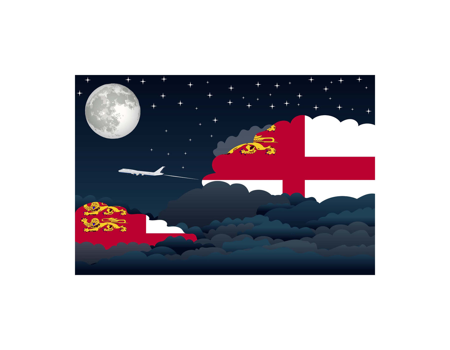 Sark Night Clouds Blankets & Throws | Premium Soft Blankets | City Posters Plus