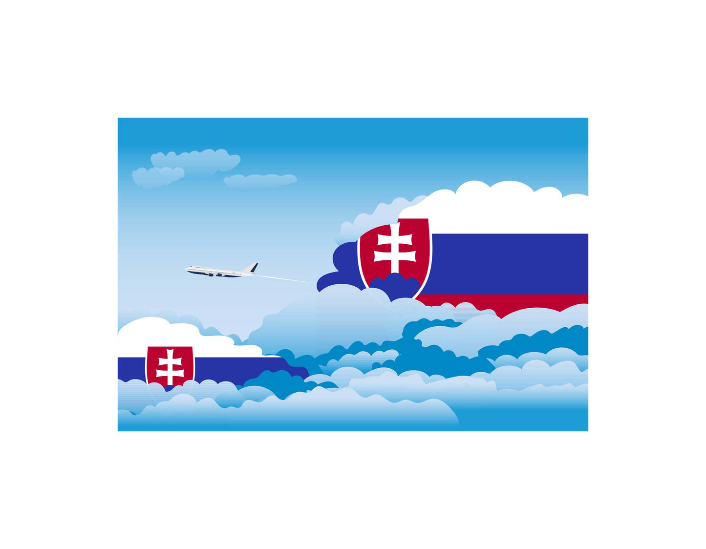 Slovakia Day Clouds Blankets & Throws | Soft Premium Blankets | City Posters Plus