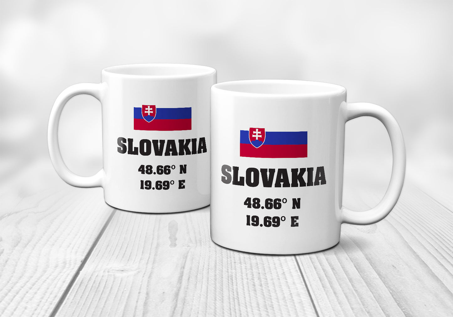 Slovakia Laitutude Longitude Mug