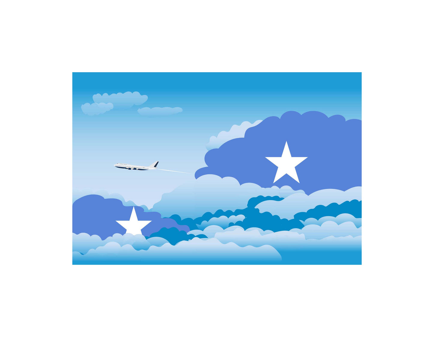 Somalia Day Clouds Blankets & Throws | Soft Premium Blankets | City Posters Plus